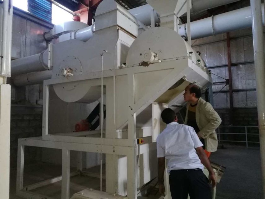 Ethiopia Coffee Beans Cleaning Line Built by Win Tone