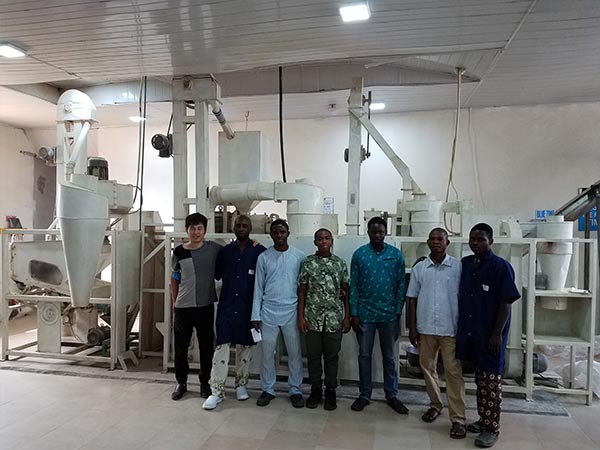TSFZ-15T Integrated Corn Grits and Flour Machine Export to Nigeria
