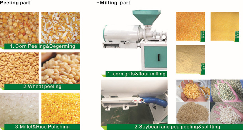 corn grits milling machine