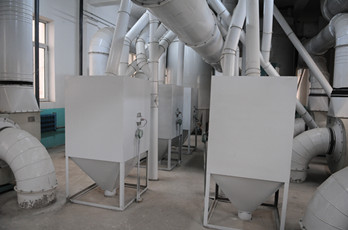 Maize milling plant or corn flour milling plant surge bin