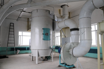 Maize milling plant or corn flour milling plant dedusting